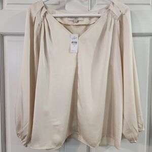 LOFT Cream Women's Top
